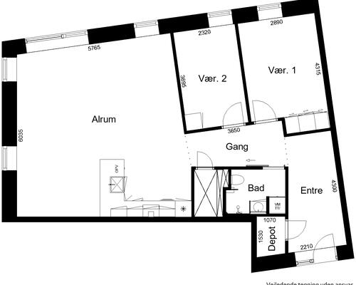 3 værelses lejlighed i Billund