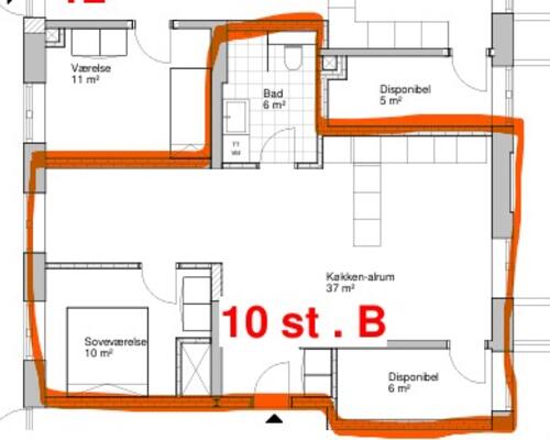 3 værelses lejlighed i Skanderborg