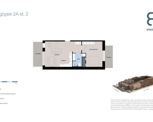 Skøn 2 værelses lejlighed til leje