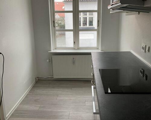 Skøn 1 værelses lejlighed med nyt køkken