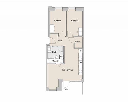 3 værelses lejlighed i Brøndby