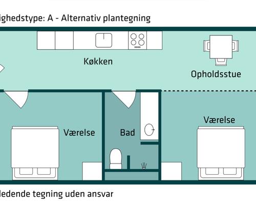 3 værelses lejlighed i Århus V