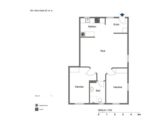 Delevenlig og attraktiv 3 værelses i Odense C! - KUN 1 MÅNEDS DEPOSITUM