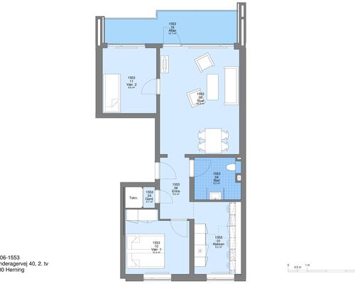 3 værelses lejlighed i Herning
