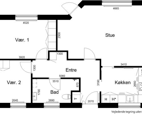 3 værelses lejlighed i Viborg