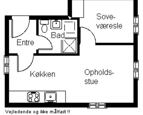 2 værelses lejlighed i Aabenraa