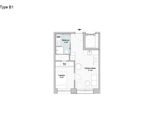 2 værelses lejlighed i Odense M