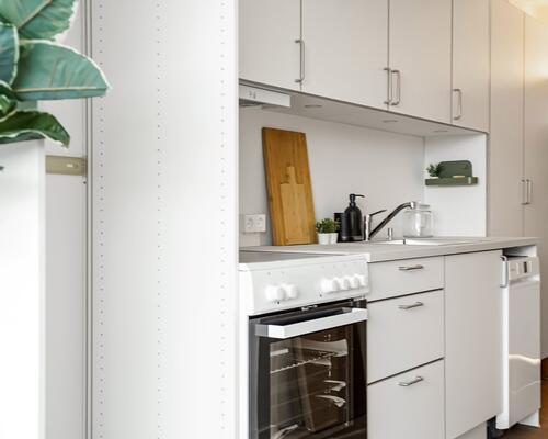 Nyopført moderne lejlighed i to plan