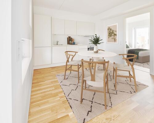 Skøn 3-værelses med terrasse og tæt på Aarhus