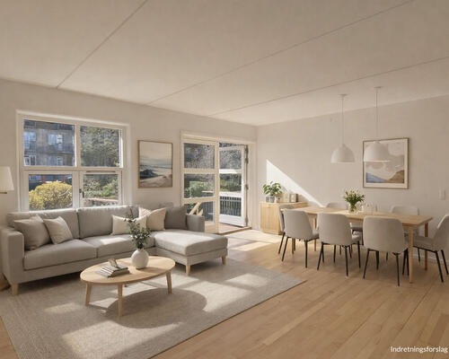 3 værelses lejlighed i Hellerup