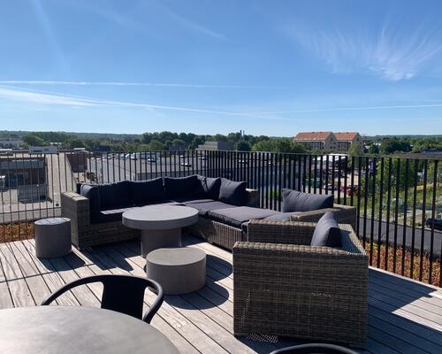 4-værelses lejlighed med to terrasser