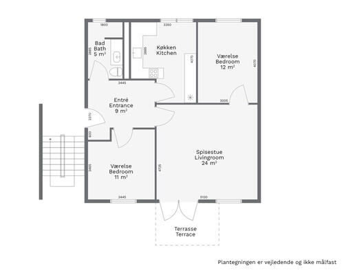 3 værelses lejlighed i Hellerup