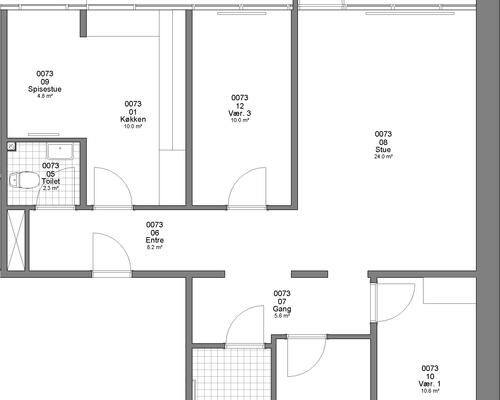 4 værelses lejlighed i Haderslev