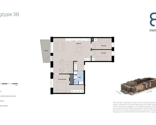 Skøn 4 værelses lejlighed til leje