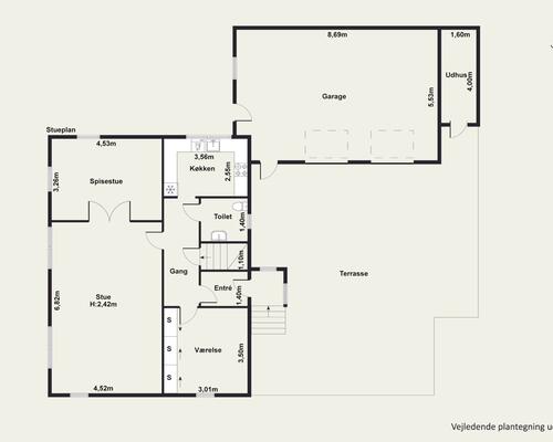 3 værelses hus i Vodskov