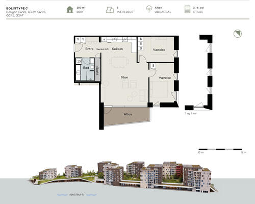 Svanemærkede lejeboliger i første række til vandet