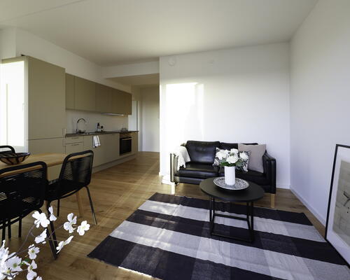 Charmerende 5-værelses lejlighed med to toiletter