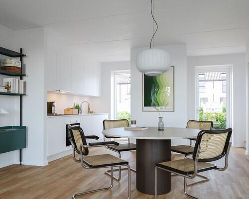 Nyopført rækkehus med skøn udsigt og tæt på Aarhus