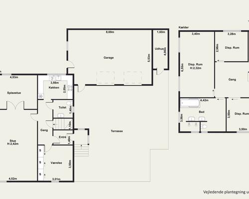 3 værelses hus i Vodskov