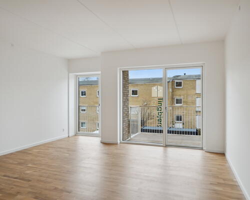 Fløjhusene - Bygning E - Stor og lys 5-værelses lejlighed i høj kvalitet med altan og plads til hele familien