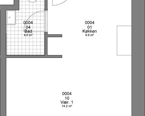 1 værelses lejlighed i Haderslev