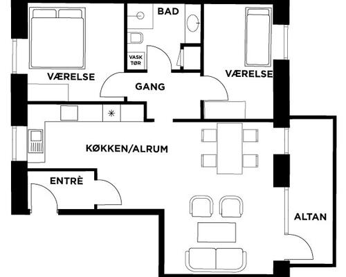 3 værelses lejlighed i Ikast