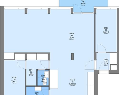 4 værelses lejlighed i Skive