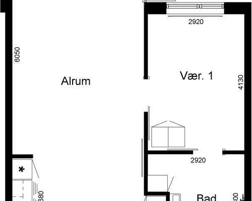 2 værelses lejlighed i Løgstrup