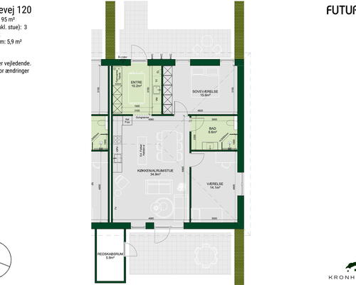 3 værelses hus i Haderslev