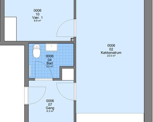 2 værelses lejlighed i Haderslev