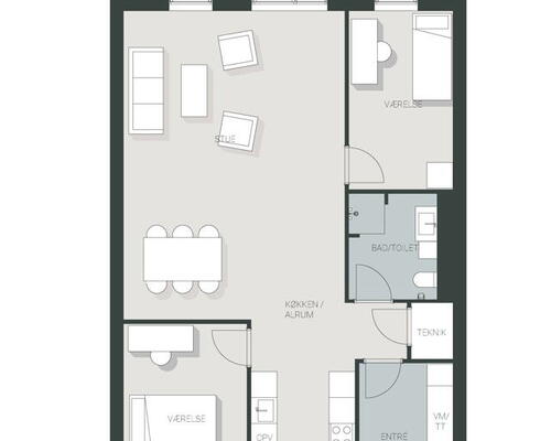 3 værelses hus i Stenlille