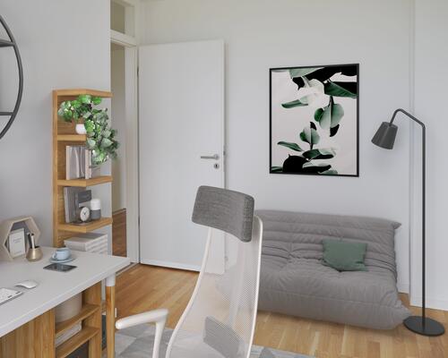 Familievenligt 4-værelses rækkehus i to plan