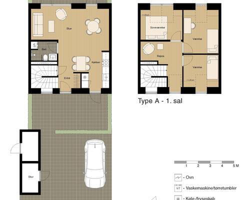 Nyopført rækkehus med skøn udsigt og tæt på Aarhus