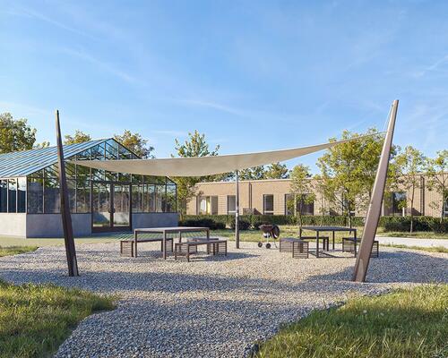 Familievenligt nyopført rækkehus i Snejbjerg med privat have/terrasse og mulighed for ladestander.