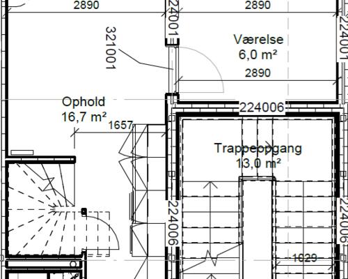 Nyopført moderne 3. vær. lejlighed i to plan.