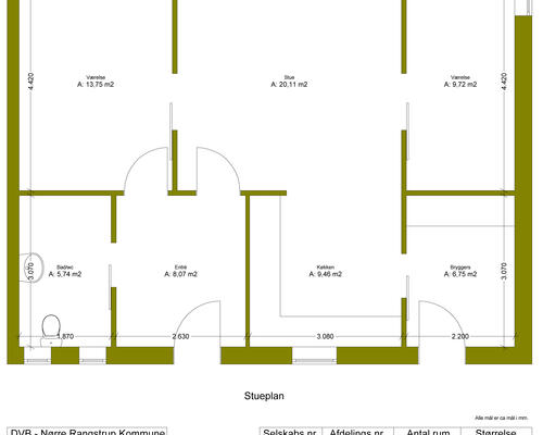 3 værelses hus i Bevtoft