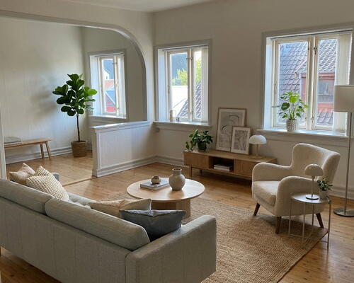 Delevenlig lejlighed tæt på indkøb, caféer og bylivet