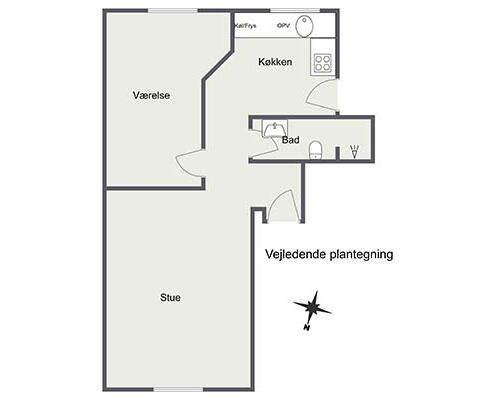 2 værelses lejlighed i Aalborg