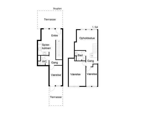 4 værelses lejlighed i Birkerød