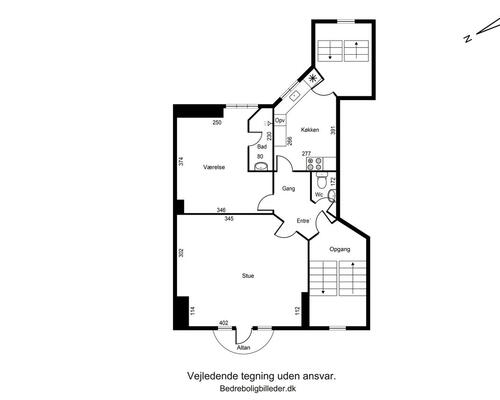 2 værelses lejlighed i Esbjerg