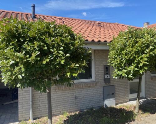 Nybygget villa i lækre materialer.