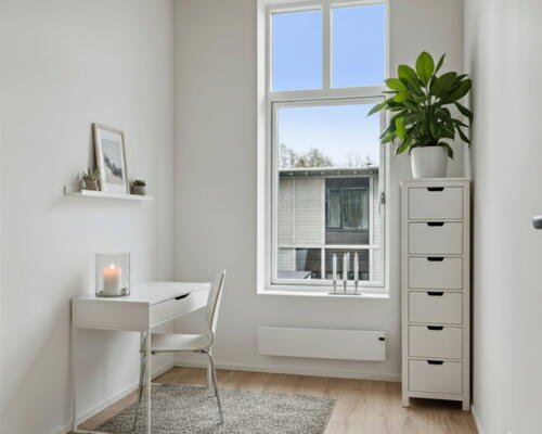 Stort rækkehus med 4 værelser, depotrum og have