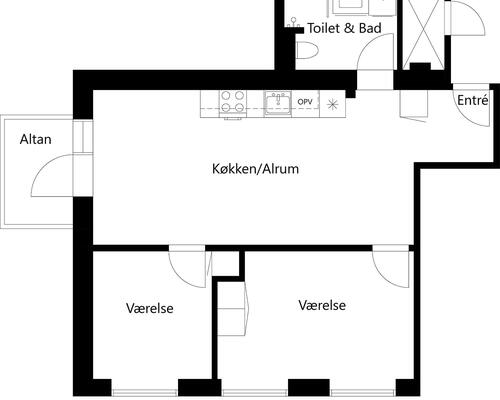 3 værelses lejlighed i Hillerød