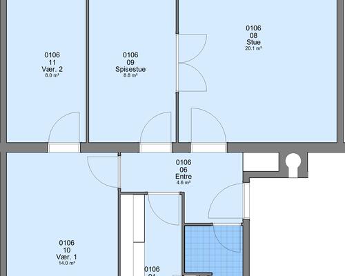 4 værelses lejlighed i Haderslev