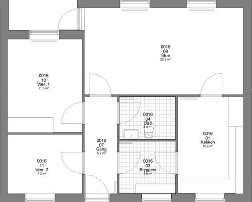 3 værelses hus i Haderslev
