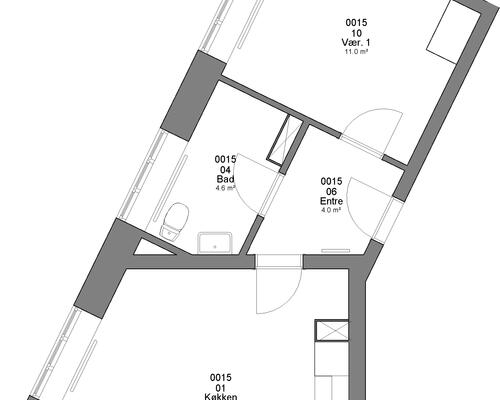 2 værelses lejlighed i Haderslev