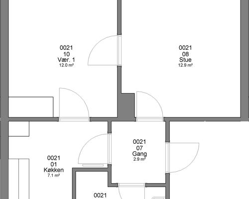 2 værelses lejlighed i Haderslev