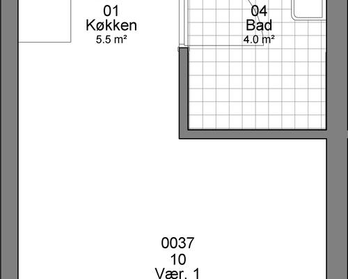 1 værelses lejlighed i Haderslev