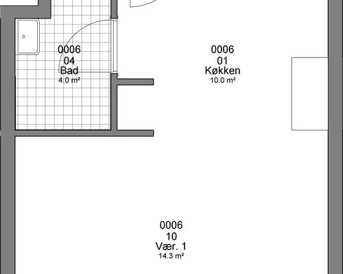 1 værelses lejlighed i Haderslev