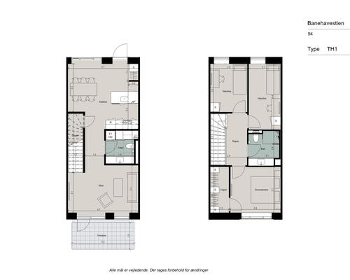 Flot 4-værelses rækkehus med god planløsning, ekstra opbevarings plads, to toiletter og dejlig sydvendt terrasse og have - Ingen bindingsperiode!